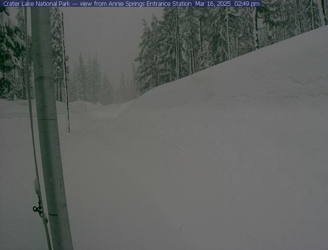 Record-Breaking Snowfall at Crater Lake in 2025