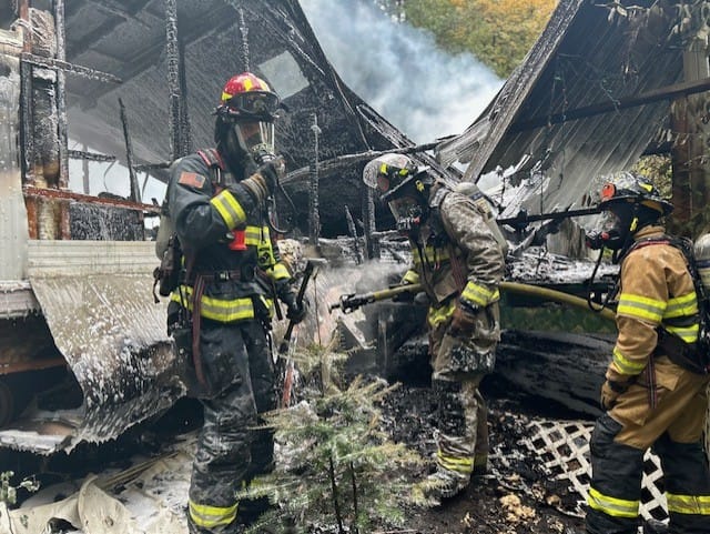 Roseburg Fire Destroys Home on Fisher Road