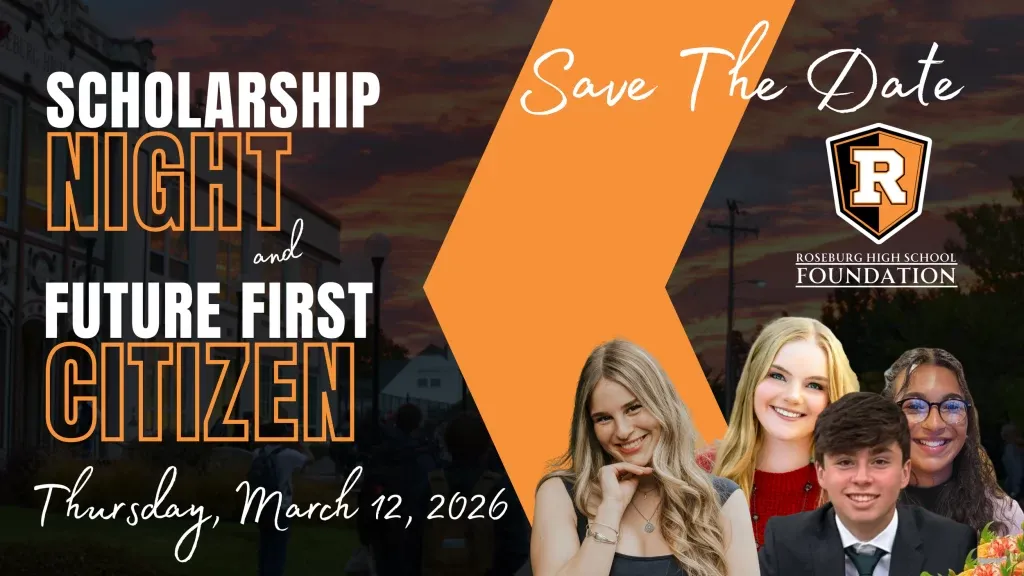 Roseburg High School Foundation Sets March 12 Celebration for Scholarships, Future First Citizen