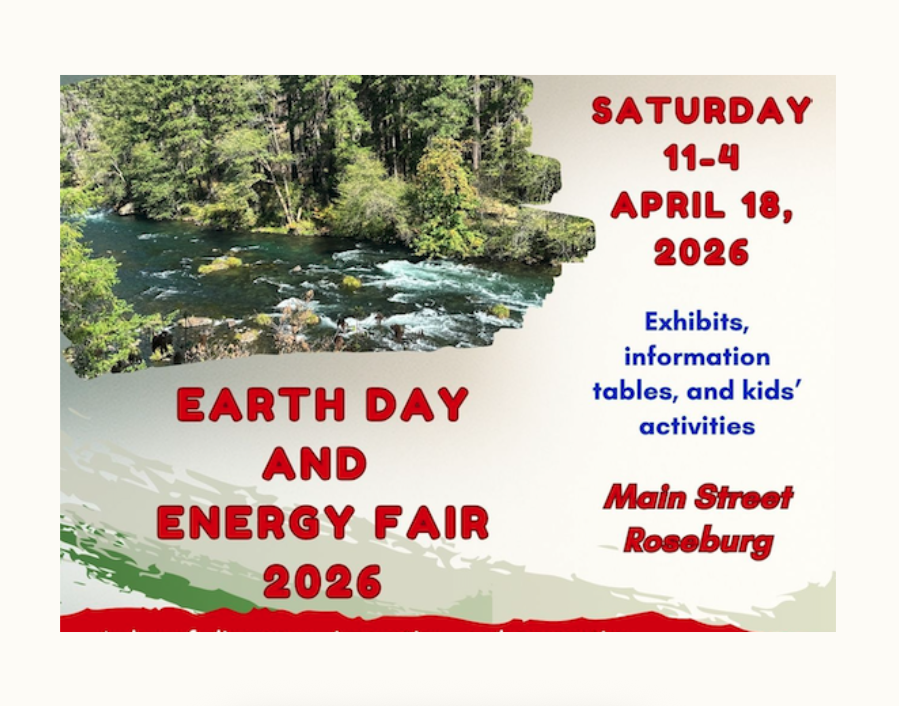 Earth Day and Energy Fair 2026 Planned in Downtown Roseburg