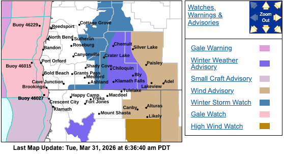 Winter Storm Watch Issued For Cascades, Eastern Douglas County Foothills