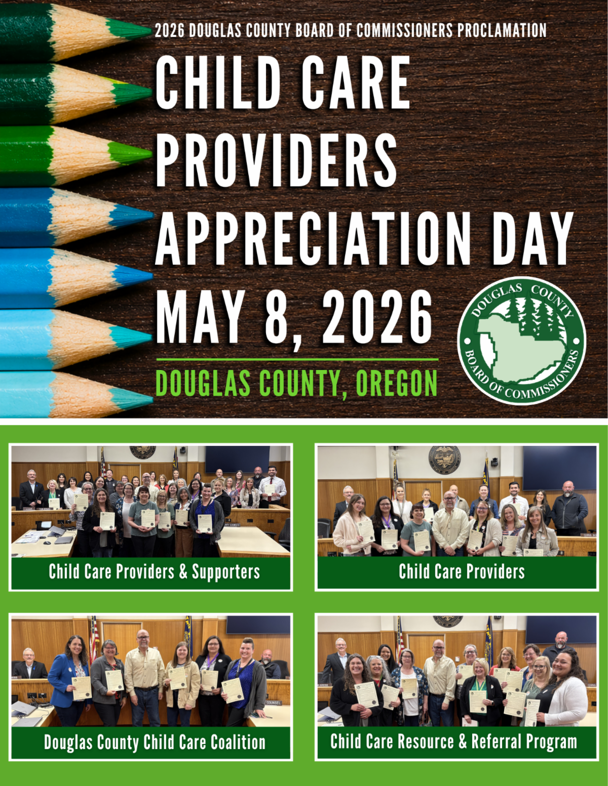 Commissioners Recognize Douglas County Child Care Providers With Appreciation Day Proclamation