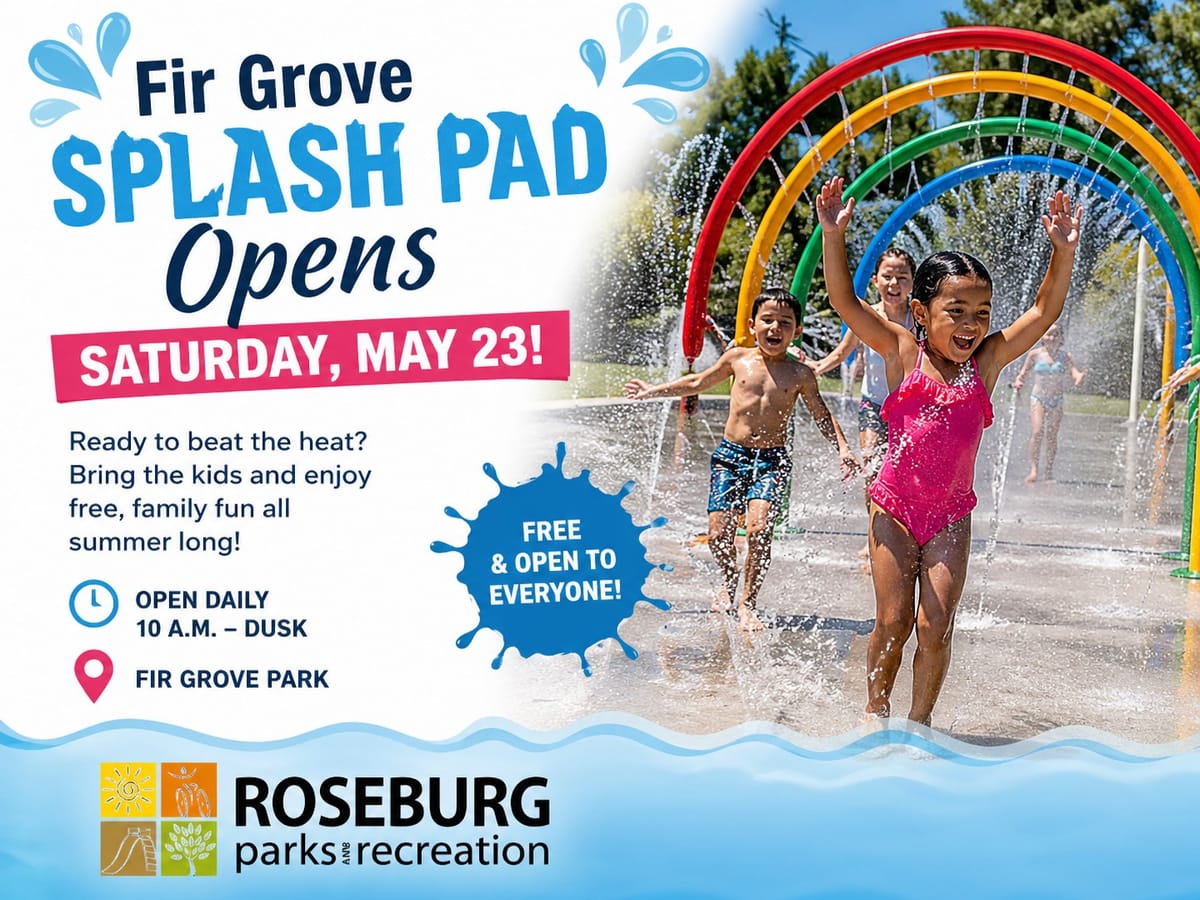 Fir Grove Splash Pad Opens May 23 For Summer Season