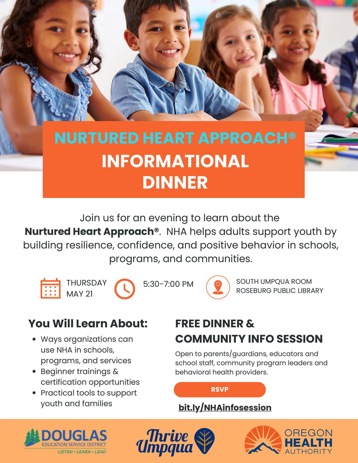 Douglas ESD And Thrive Umpqua Invite Community To Dinner Session Focused On Supporting Youth