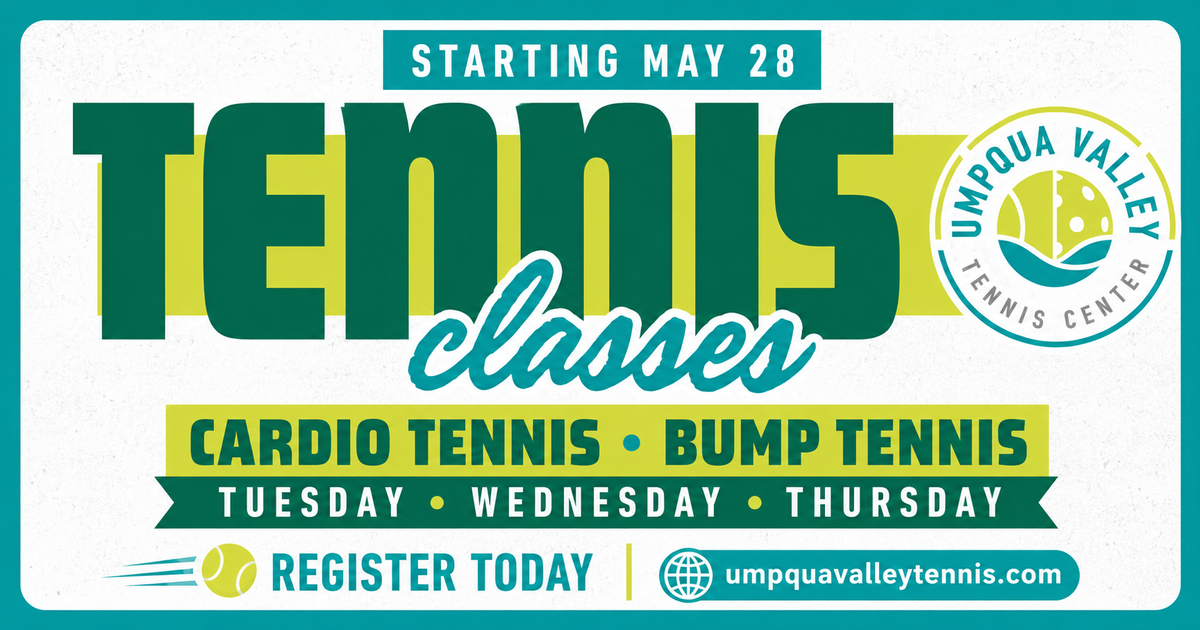 Umpqua Valley Tennis Center Launches New Tennis Classes