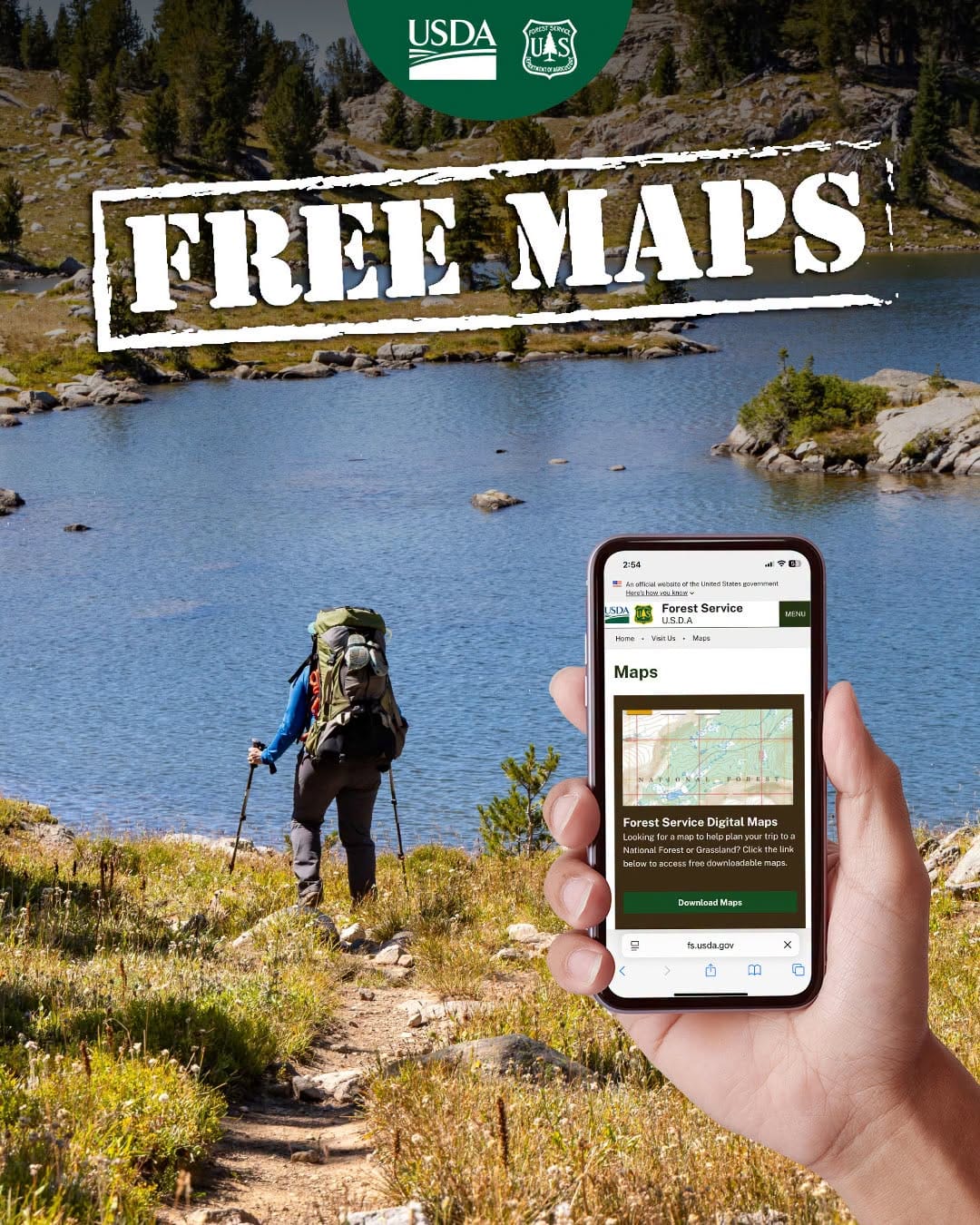 Forest Service Encourages Visitors To Use Free Maps Before Heading Into The Woods