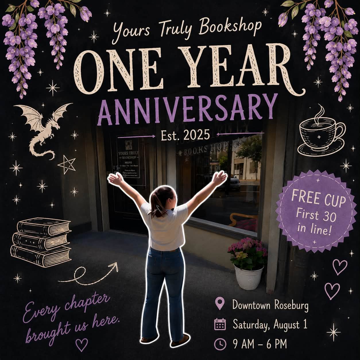 Yours Truly Bookshop Plans Daylong Celebration for First Anniversary