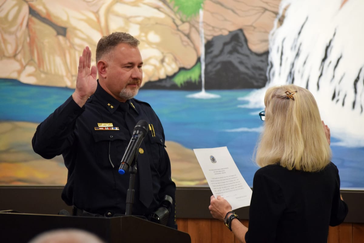 Todd Spingath Sworn In as Chief of Cow Creek Tribal Police