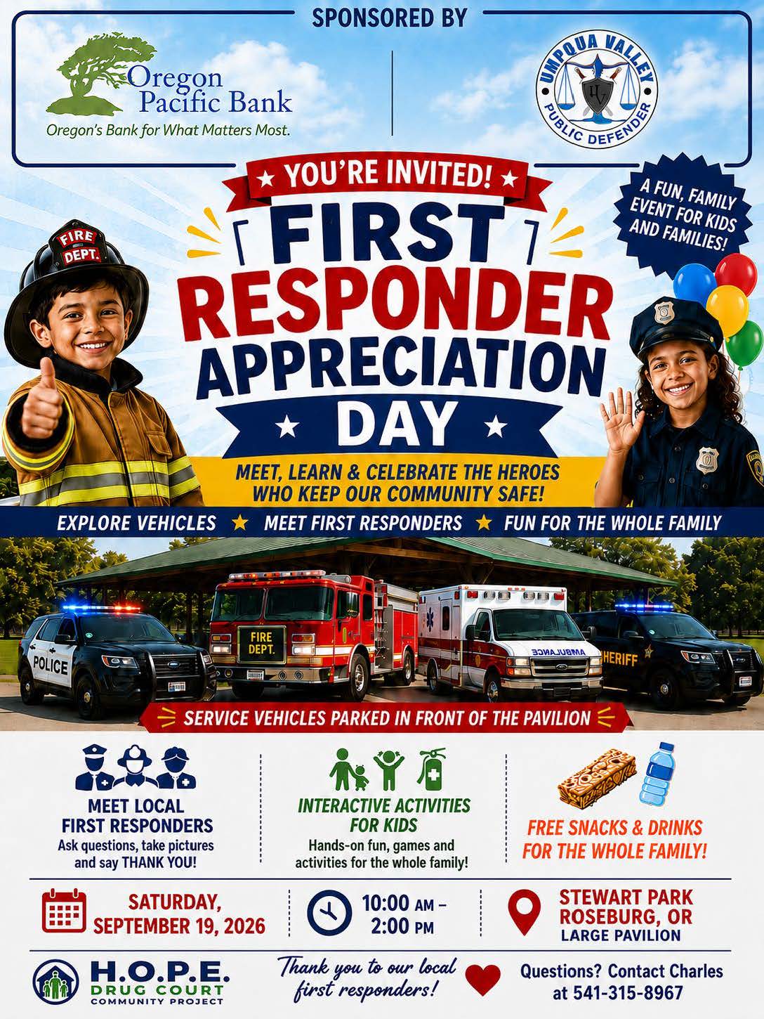 H.O.P.E. Drug Court Participant Organizes First Responder Appreciation Event in Roseburg
