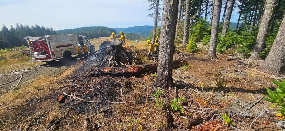 Fire Near Burnt Mountain Road Contained After Quick Response Sunday