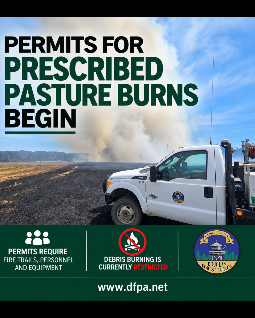 DFPA to Begin Issuing Permits for Prescribed Pasture Burns