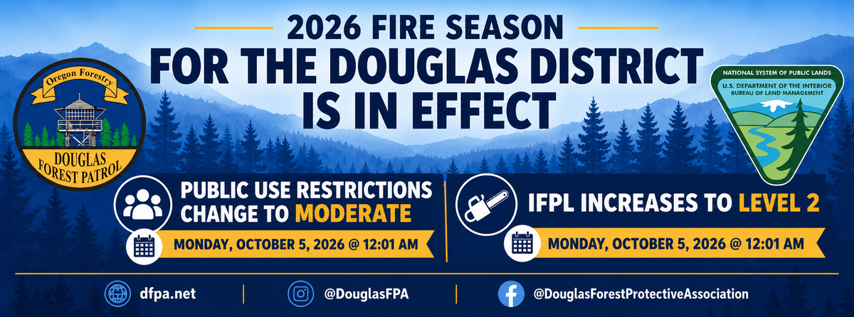 DFPA to Raise Fire Restrictions to Moderate Starting Monday