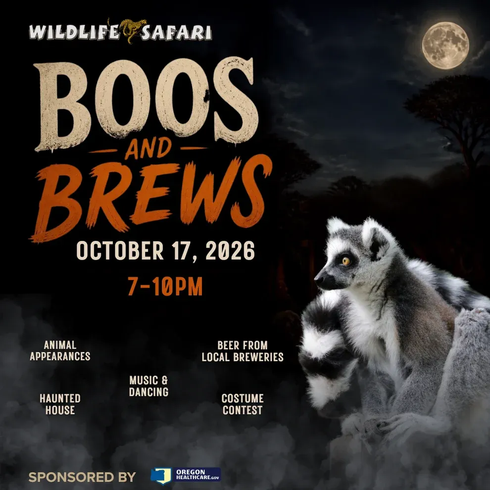 Wildlife Safari’s Boos & Brews Returns October 17