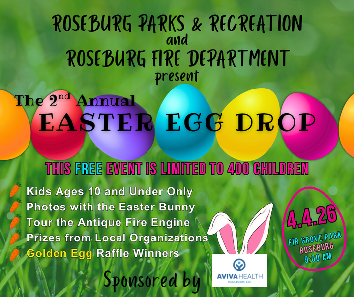 Roseburg’s Easter Egg Drop Returns April 4 With 5,000 Eggs, Bunny Photos and Prize Raffles