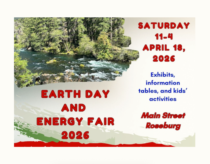 Earth Day and Energy Fair 2026 Planned in Downtown Roseburg