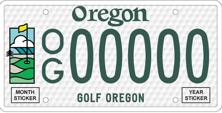 Golf Oregon Specialty Plate Coming To Oregon DMV April 28
