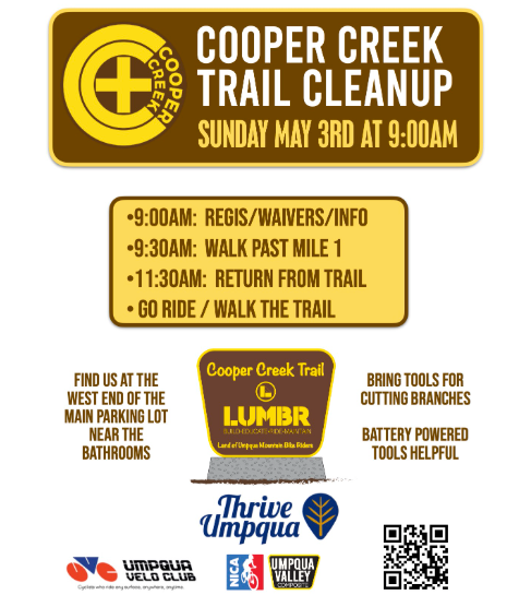 Cooper Creek Trails Cleanup Planned For May 3 In Sutherlin