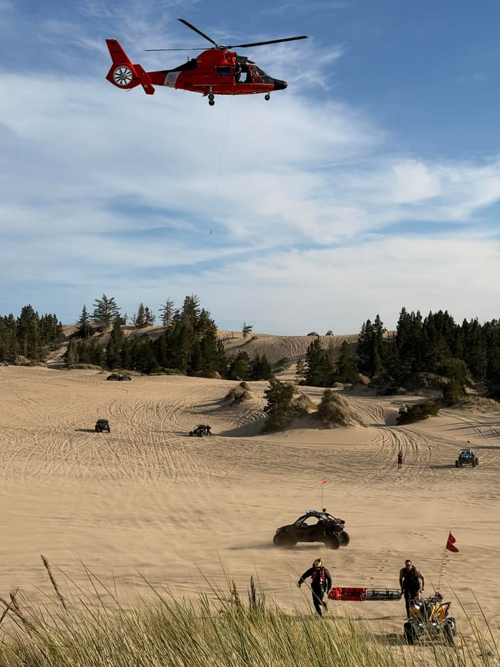Dirt Bike Rider Fatally Injured, Teen Hurt In Oregon Dunes Crash Near Railroad Hill