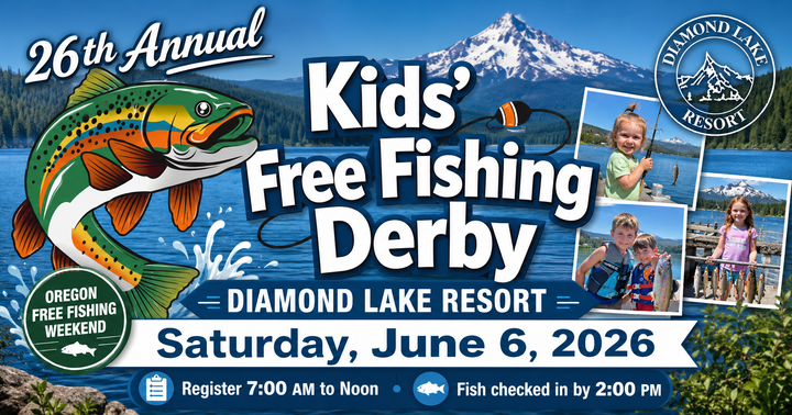 Kids’ Free Fishing Derby Returns To Diamond Lake Resort June 6