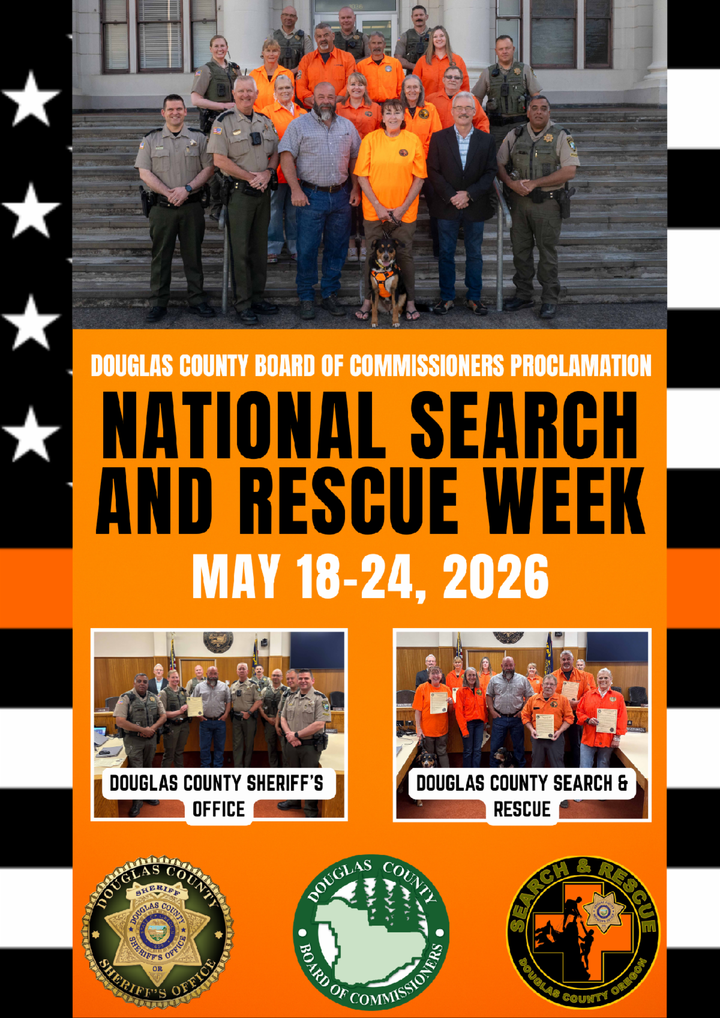 Douglas County Commissioners Recognize Search And Rescue Volunteers During National Search And Rescue Week