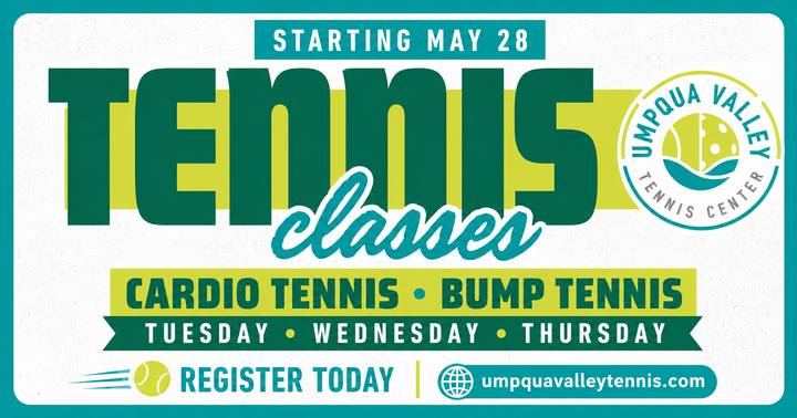 Umpqua Valley Tennis Center Launches New Tennis Classes