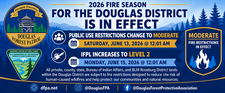 Fire Restrictions Increase Across Douglas District as Hotter, Drier Conditions Build