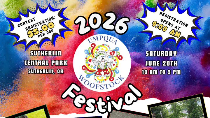 Umpqua Woofstock Festival Bringing Dogs, Vendors and Family Fun to Sutherlin on June 20