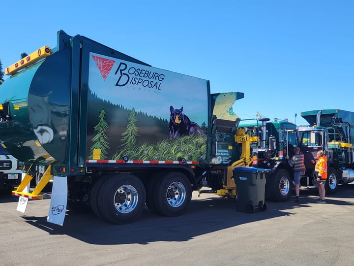 Roseburg Disposal Showcases Student Artwork on Recycling Trucks