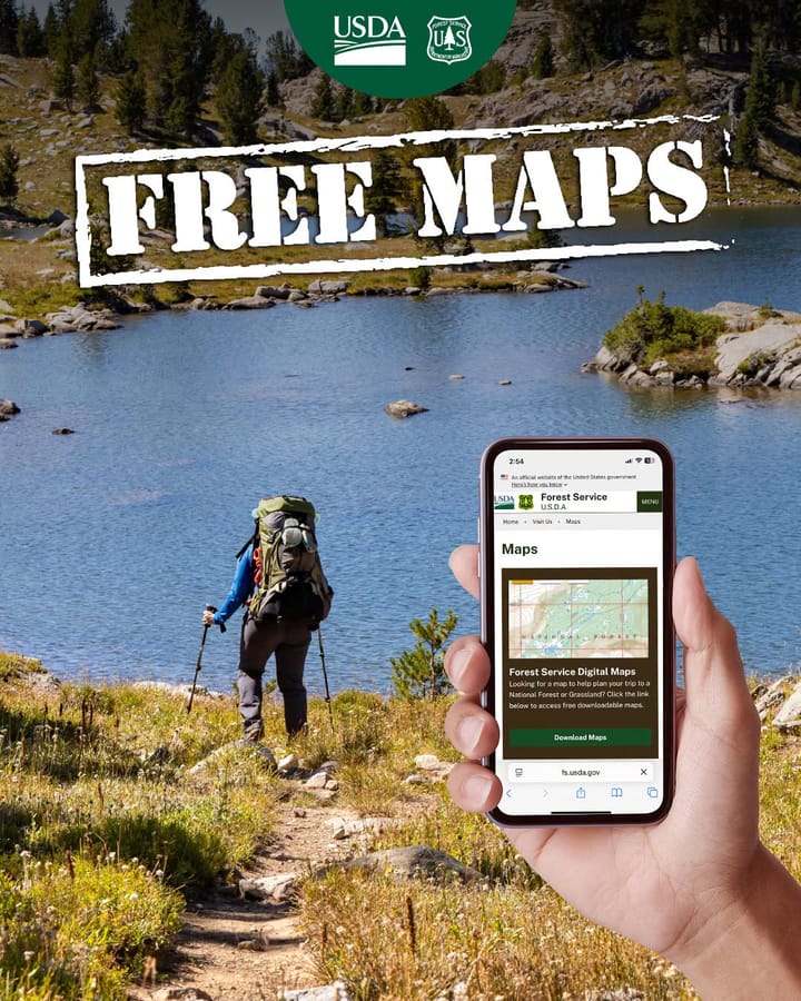 Forest Service Encourages Visitors To Use Free Maps Before Heading Into The Woods