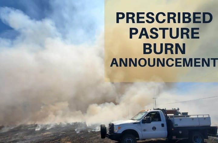 Two Prescribed Pasture Burns Planned Wednesday in Douglas County
