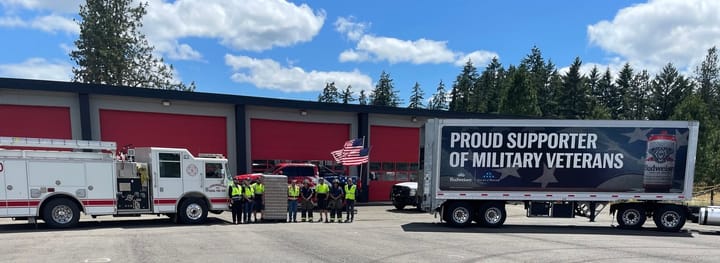Lookingglass Fire Receives Emergency Water Donation for Firefighters