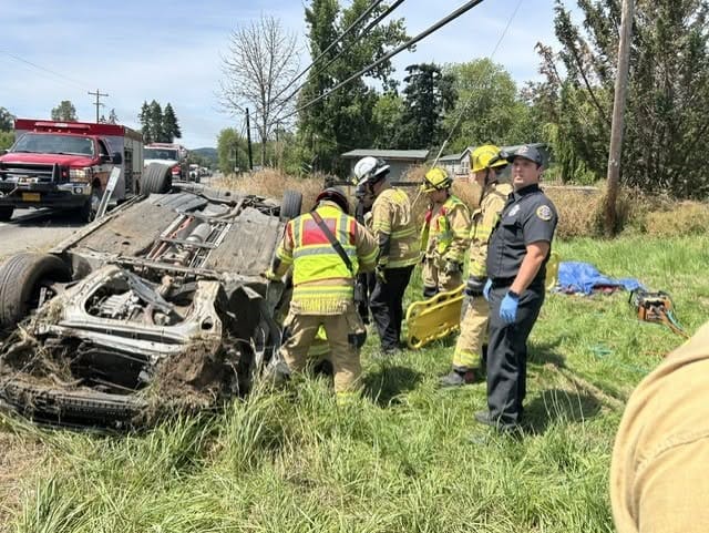 Driver Extricated After Rollover Crash On Highway 42 Near Tenmile