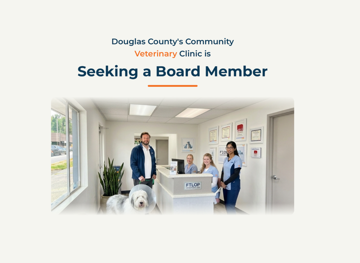 For The Love of Paws Seeking Volunteer Board Member To Support Community Veterinary Care