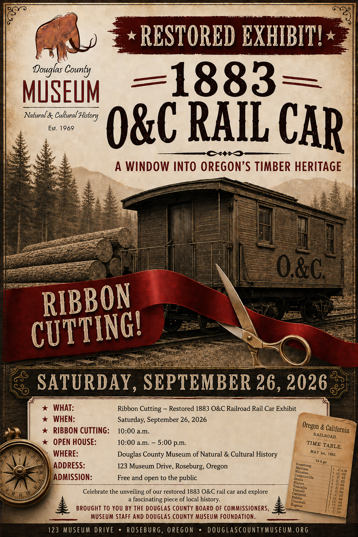 Restored 1883 O&C Rail Car to Be Unveiled at Douglas County Museum