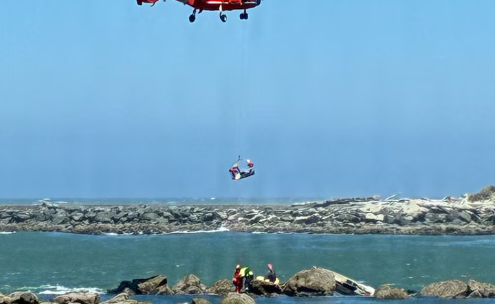 Coast Guard Rescues Two People Near Coquille River South Jetty
