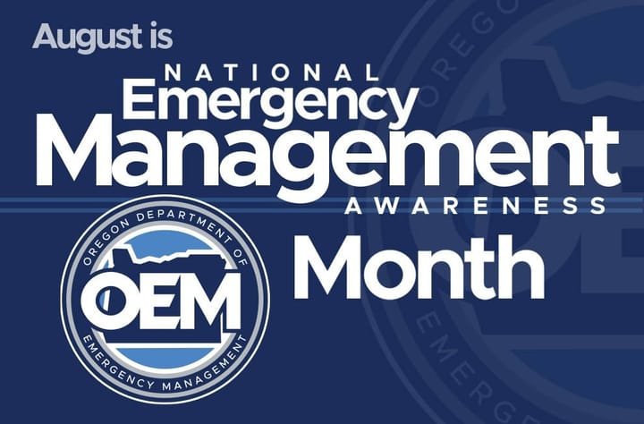 Oregon Marks August as Emergency Management Awareness Month