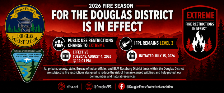 DFPA Raises Fire Danger and Public Use Restrictions to Extreme