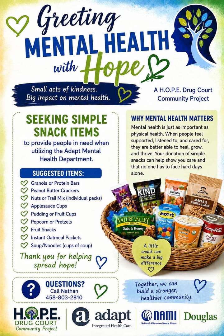 H.O.P.E. Drug Court Participant Launches ‘Bags of Hope’ Mental Health Project