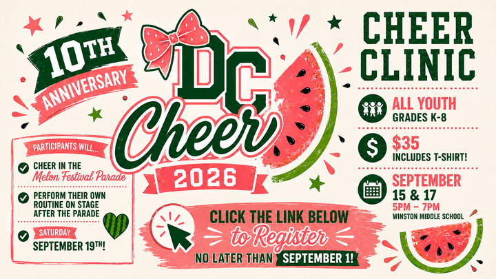 Douglas County Cheer Hosting 10th Anniversary Youth Cheer Clinic