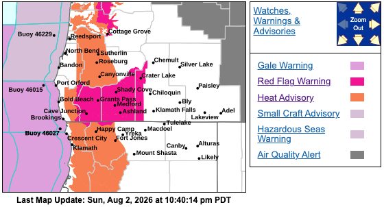 Heat Advisory Issued For Umpqua Valley Tuesday And Wednesday