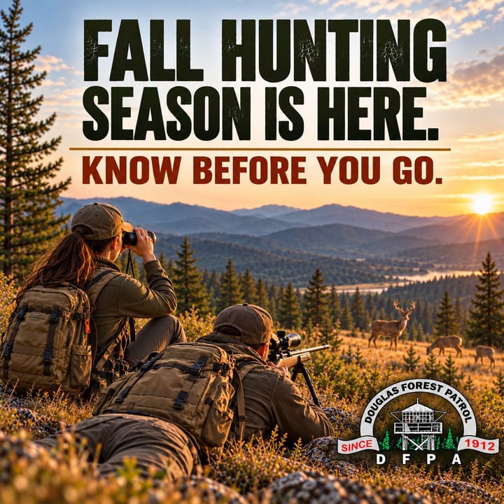 DFPA Reminds Hunters Fire Restrictions Remain in Effect as Fall Season Begins