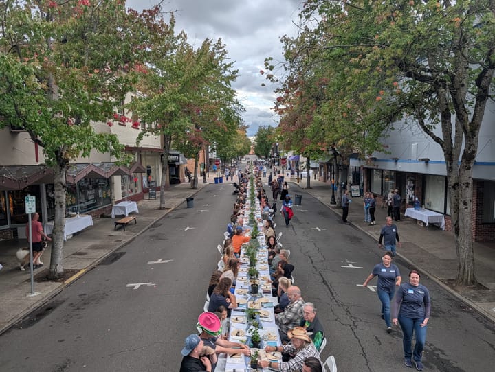 At Douglas County’s Longest Table, Strangers Became Neighbors