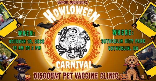 Umpqua Woofstock Howl-O-Ween Festival Brings Pet Activities And Discount Vaccines To Sutherlin