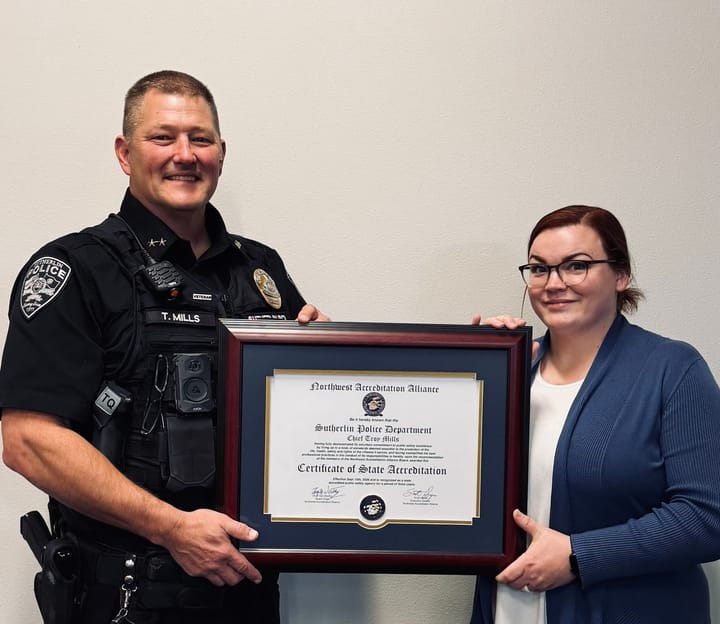 Sutherlin Police Earn State Accreditation After Yearlong Review