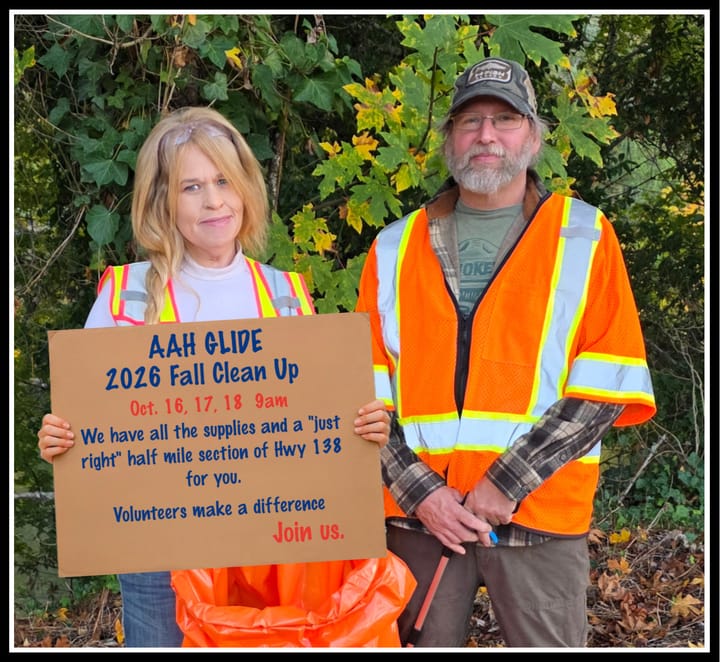Glide Volunteers Invited to Join Ninth Annual Highway 138E Fall Cleanup
